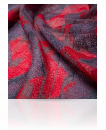 Палантин Унисекс ZW-IKKAT/BLUE.RED